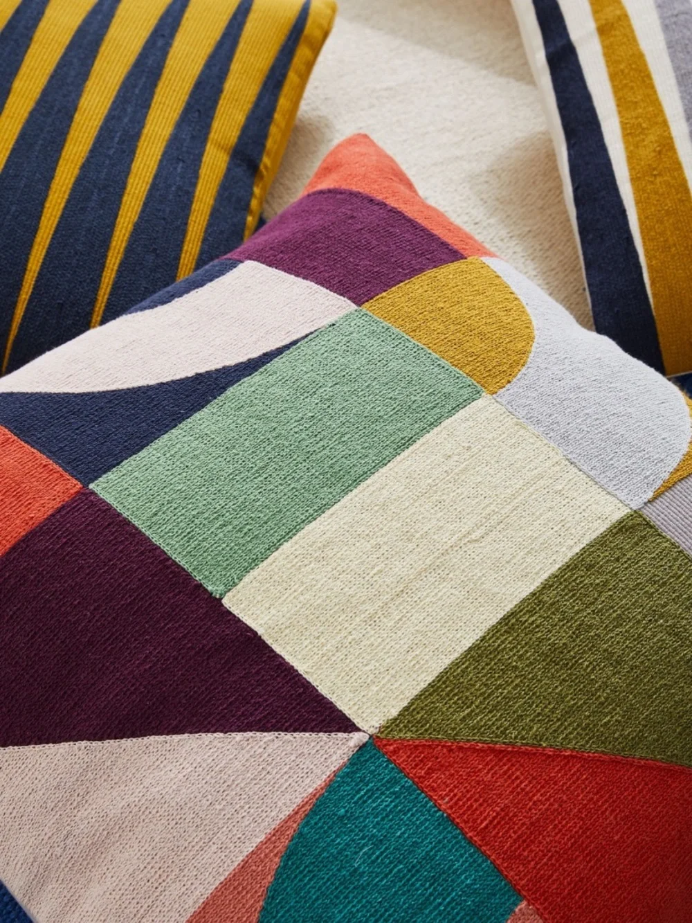 Set of 2! West Elm Margo Selby Puzzle Geometric Decorative Pillow Covers!